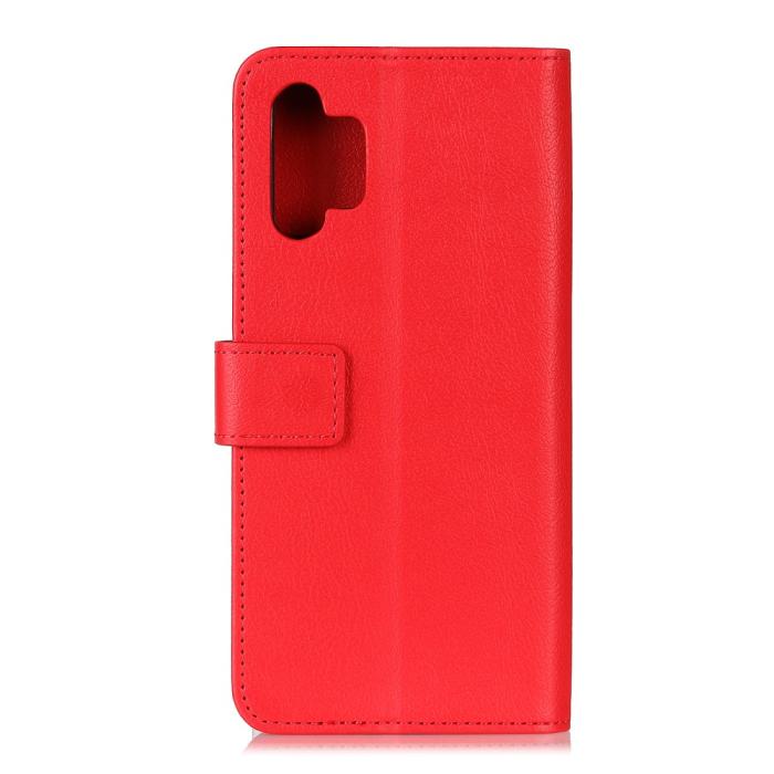 Bild 5, Samsung Galaxy A32 5G - Litchi Läder Fodral - Röd