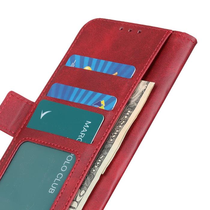 Bild 3, Samsung Galaxy A32 5G - Fodral Med Magnetisk Stängning - Röd