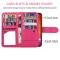 iPhone 13 Mini - 2in1 9-korts Magnet Fodral / Skal - Rosa