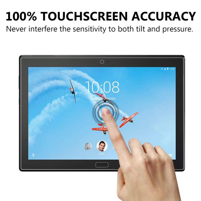 Bild 5, Lenovo Tab P10 - Transparent Skärmskydd I Härdat Glas