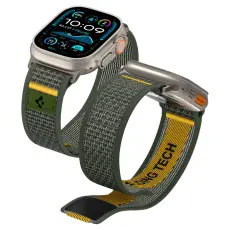 Spigen Apple Watch 42/44/45/46/49 mm Armband Athlex Gr&ouml;n