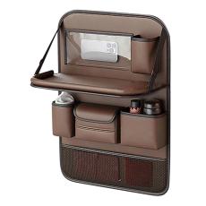 Bilorganisatör För Baksätet Med Utfällbart Bord Brun