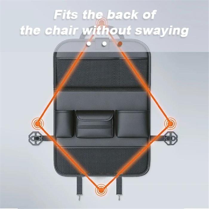 Bild 3, Bilorganisatör För Baksätet Med Utfällbart Bord Brun