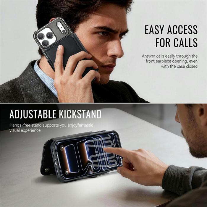 Bild 4, CASEME iPhone 17 Pro Max Skal RFID Plånbok Svart