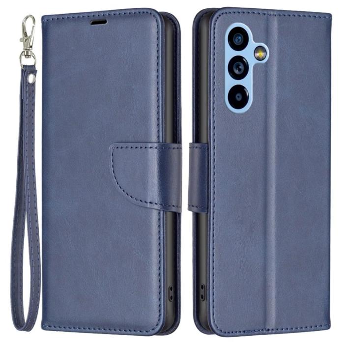 Bild 1, Samsung Galaxy A54 5G Fodral Solid Shark Läder Blå