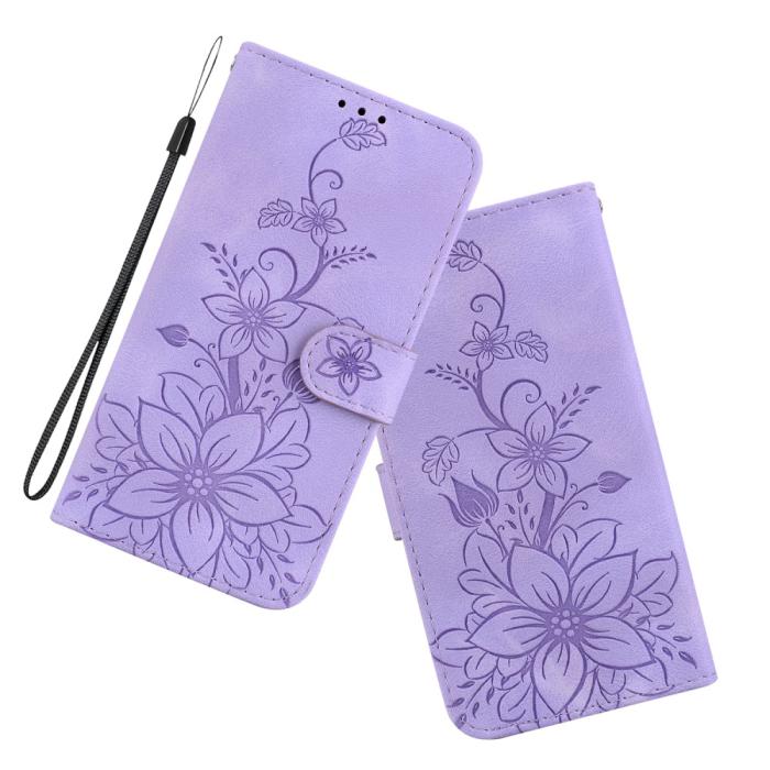 Bild 5, Xiaomi 14 Fodral Blommigt Tryck Lila