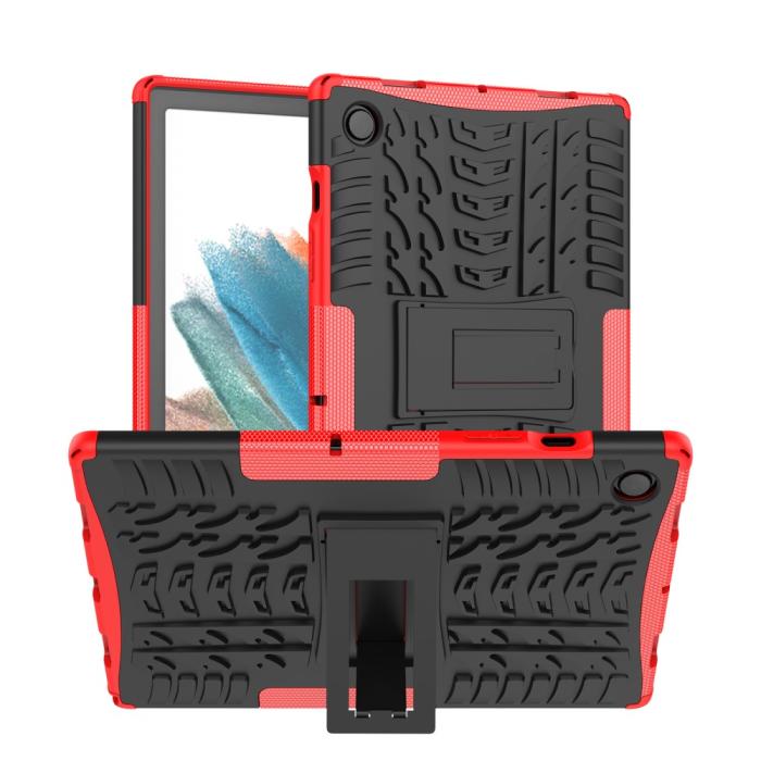 Bild 1, Samsung Galaxy Tab A8 10.5 (2021) Skal Rugged Kickstand Armor Röd