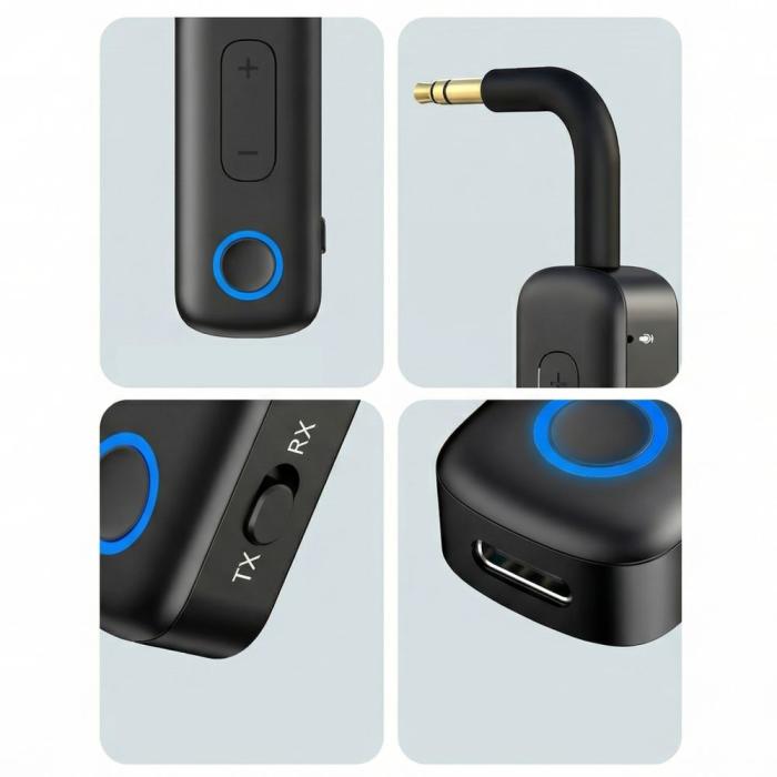 Bild 4, Tech-Protect Bluetooth AUX Ljudadapter UltraBoost Svart