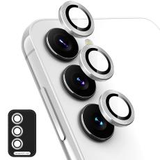 ENKAY Galaxy A57 / A37 5G Linsskydd H&auml;rdat Glas Silver