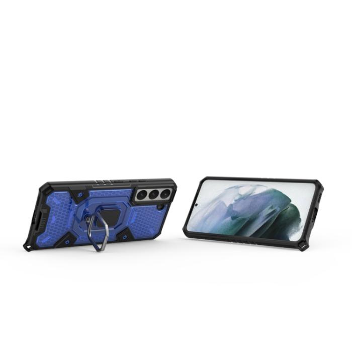 Bild 4, Samsung Galaxy S22 Skal Ring Shockproof Hybrid Blå