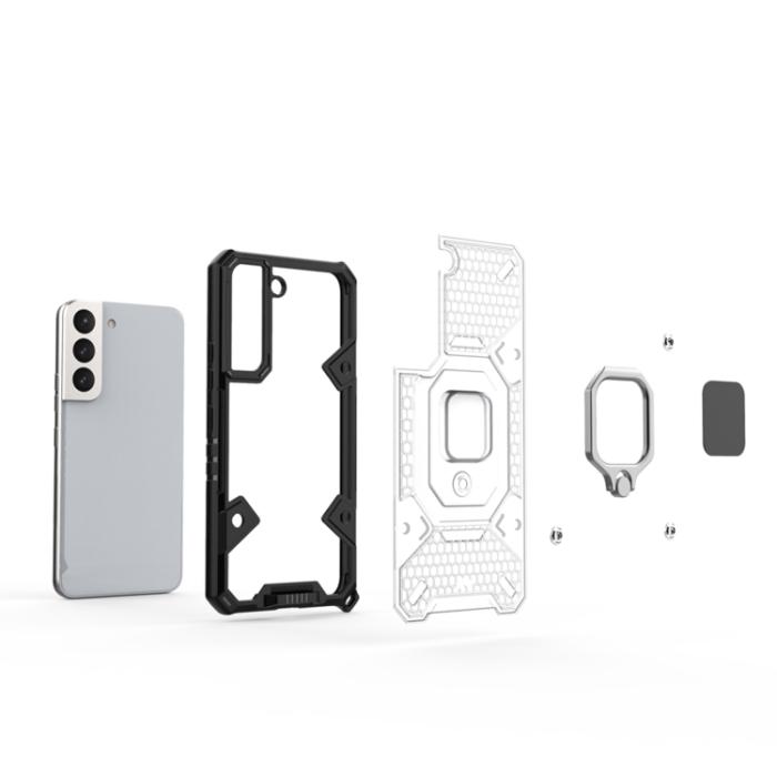 Bild 5, Samsung Galaxy S22 Skal Ring Shockproof Hybrid Blå