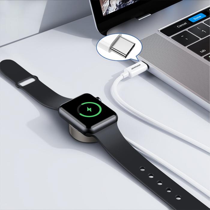 Bild 5, Joyroom Apple Watch Trådlös Induktion Laddare 1.2m USB-C Vit