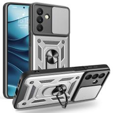 Samsung Galaxy A26 5G Skal CamShield Ring Hybrid Silver