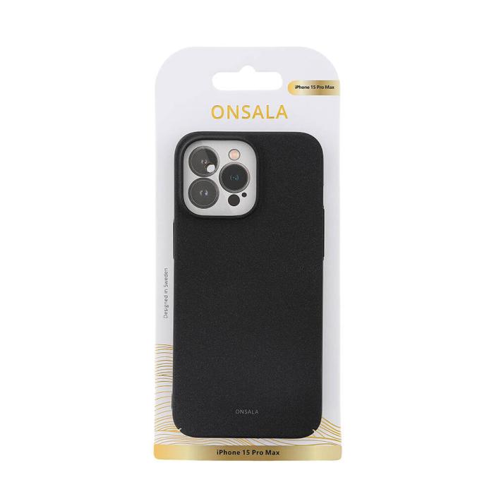 Bild 2, ONSALA iPhone 15 Pro Max Skal Ultraslim Sand Burst Svart