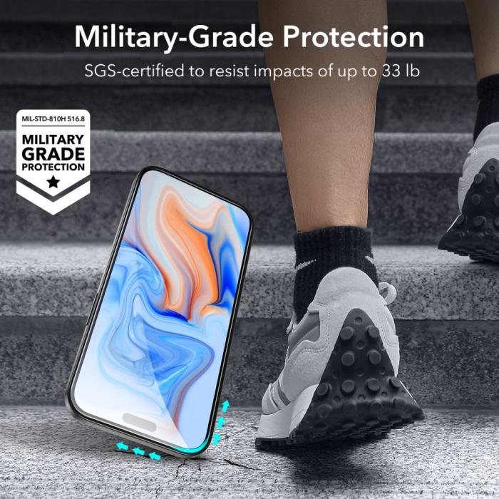 Bild 5, ESR iPhone 15 2-PACK Skärmskydd Härdat Glas