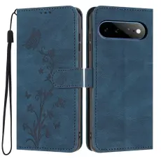 Google Pixel 11 Pro XL Fodral Med Tryck Fj&auml;ril / Blomma Bl&aring;