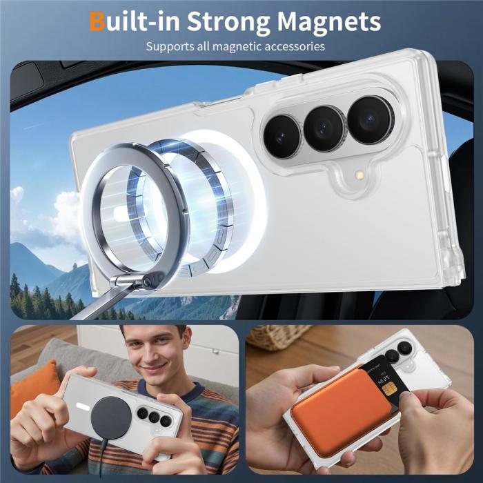 Bild 6, Samsung Galaxy Z Fold 8 Ultra Skal MagSafe TPU Transparent