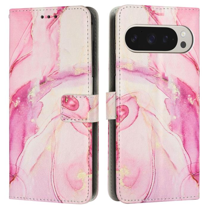 Bild 1, Google Pixel 10 Pro XL / 9 Pro XL Fodral Marmor Roséguld