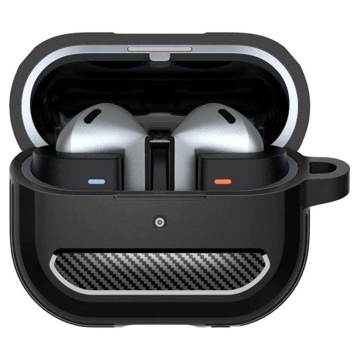 Bild 3, Spigen Samsung Galaxy Buds 3 / 3 Pro Skal Rugged Armor Matt Svart