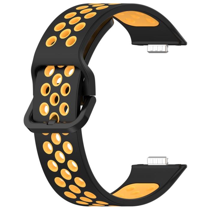 Bild 2, Huawei Watch Fit 3 Sportarmband Dual-Color Svart/Orange