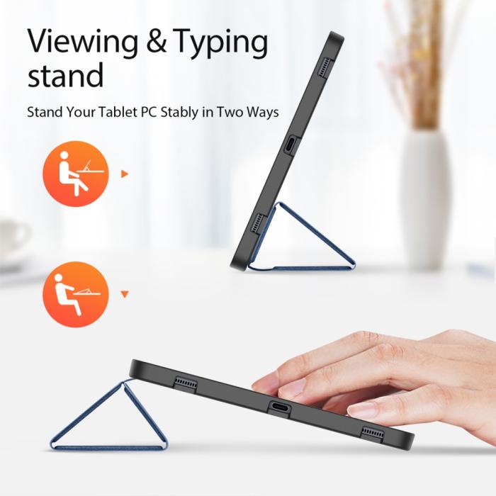Bild 4, DUX DUCIS Galaxy Tab S9 Plus Fodral DOMO Tri-Fold Blå