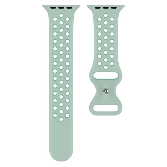 Bild 3, Sportarmband Dual-Color Apple Watch 41/40/38 mm (M/L) Grön