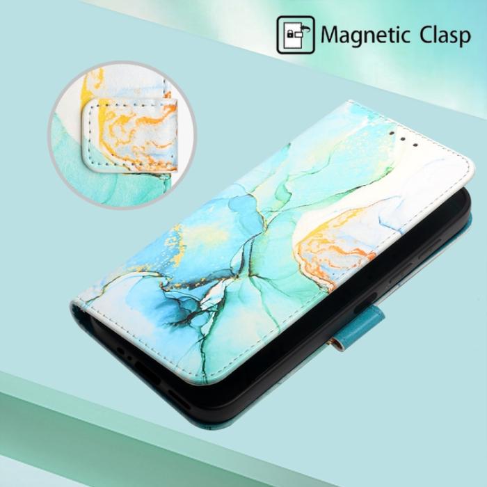 Bild 5, Motorola Moto G62 5G Fodral Marmor Grön