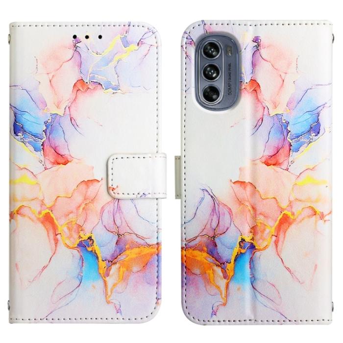 Bild 2, Motorola Moto G62 5G Fodral Marmor Vit