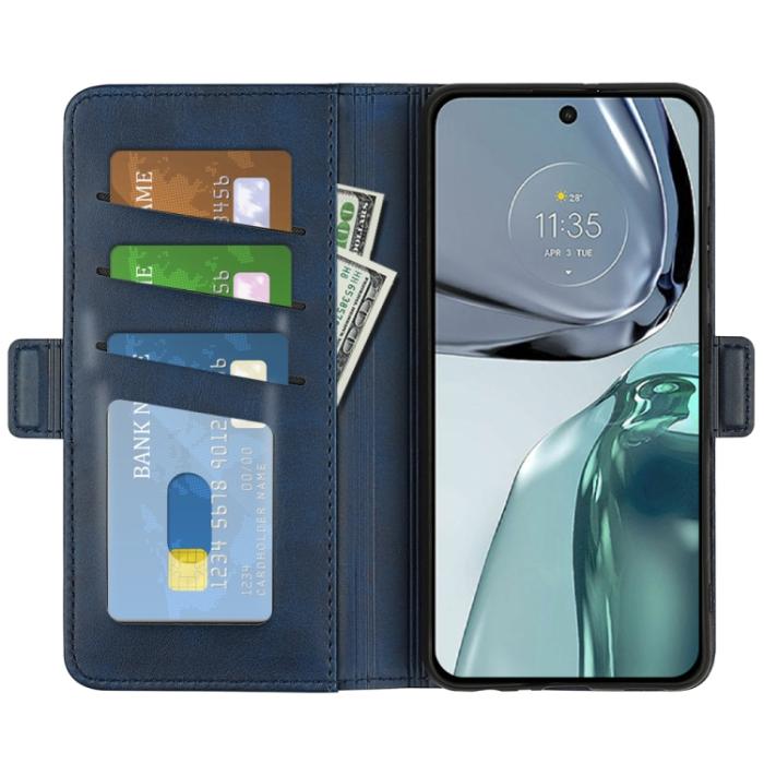 Bild 4, Motorola Moto G62 5G Fodral Magnetisk Stängning Blå
