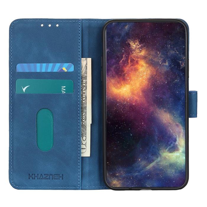 Bild 4, KHAZNEH Samsung Galaxy A23 5G Fodral Retro Läder Blå