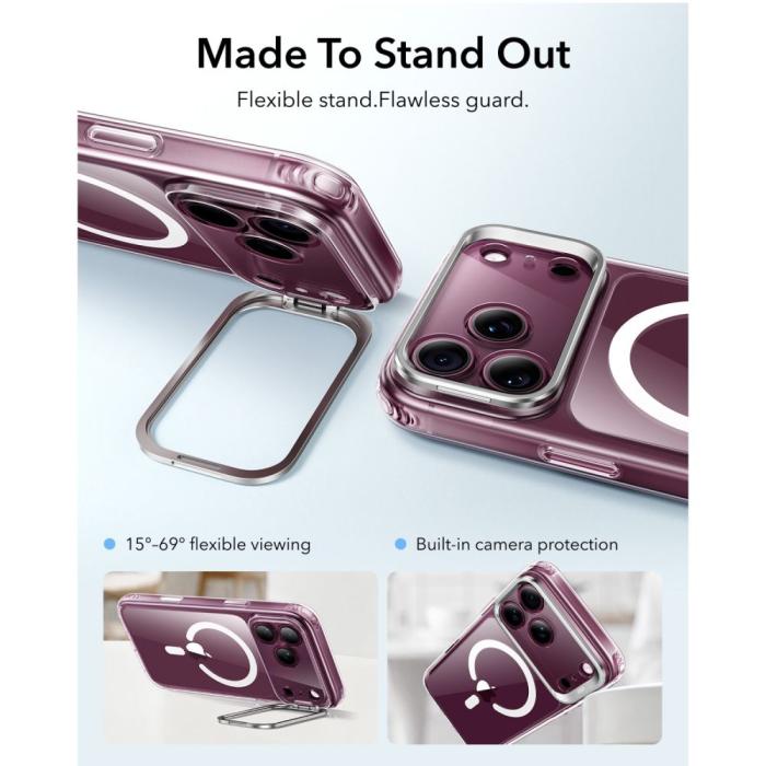 Bild 3, ESR iPhone 18 Pro Max / 17 Pro Max Skal MagSafe Hybrid Kickstand