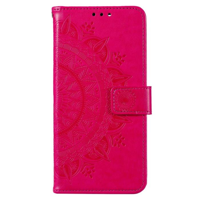 Bild 4, Motorola Moto E22i Fodral Mandala Läder Rosa