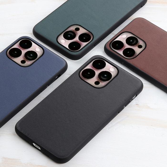 Bild 4, iPhone 14 Pro Max Skal Äkta Läder Grön