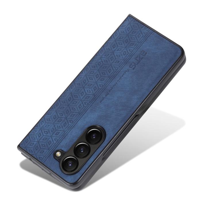 Bild 3, AZNS Galaxy Z Fold 5 Fodral Med Tryck Blå