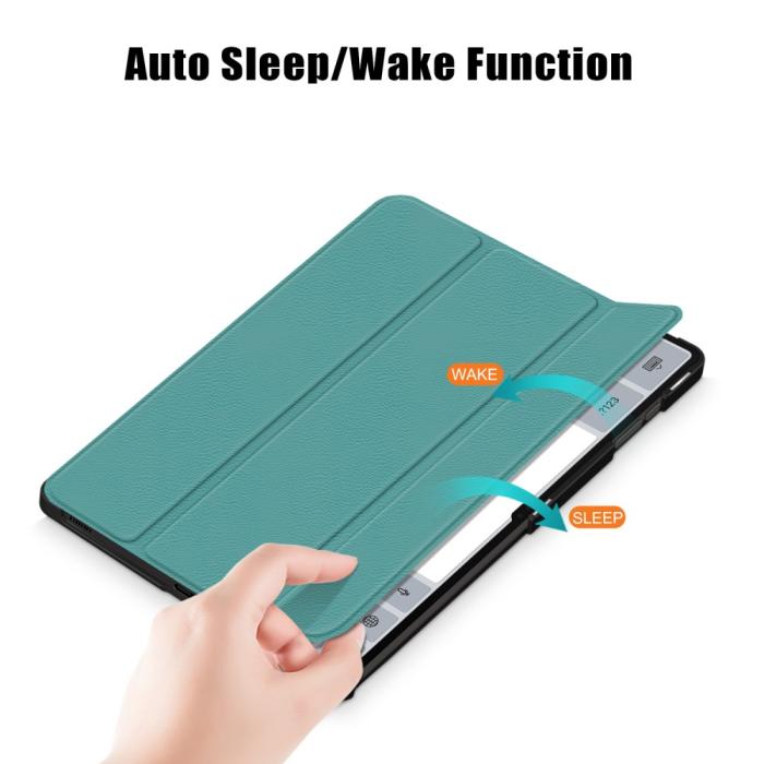 Bild 5, Samsung Galaxy Tab S9 Ultra Fodral Tri-Fold Svartgrön