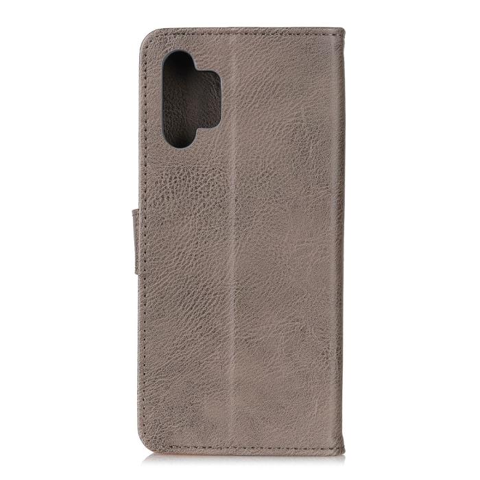 Bild 2, Samsung Galaxy A32 5G - KHAZNEH Läder Fodral - Grå