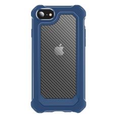iPhone 7/8/SE (2020/2022) - Shockproof Kolfiber Textur Skal - Blå