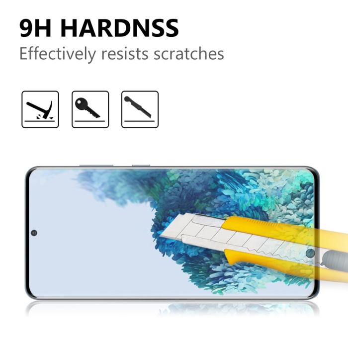 Bild 3, Samsung Galaxy S20 Plus - Heltäckande Härdat Glas