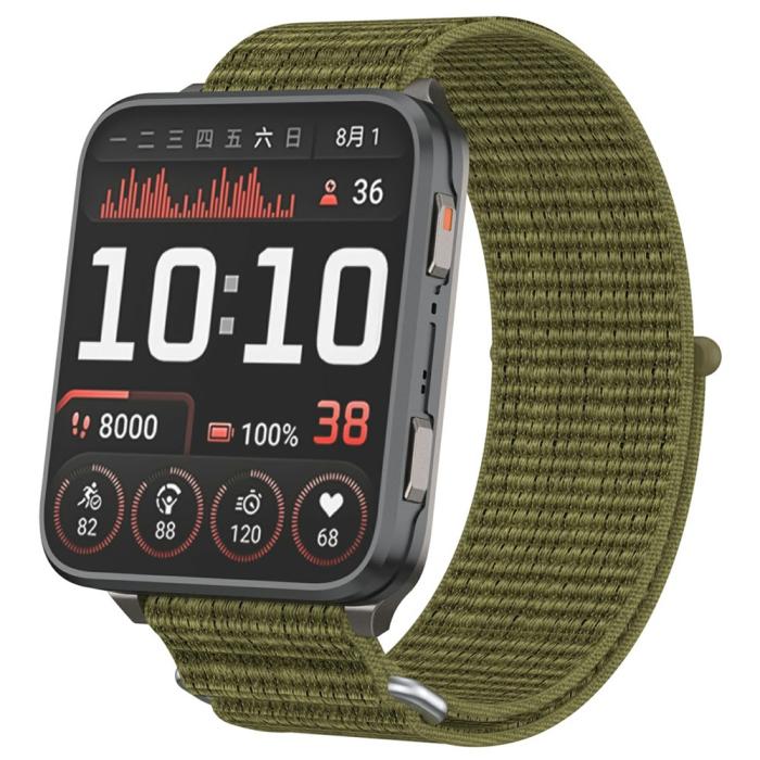 Bild 2, Garmin Venu X1 Armband Nylon Loop Oliv Grön