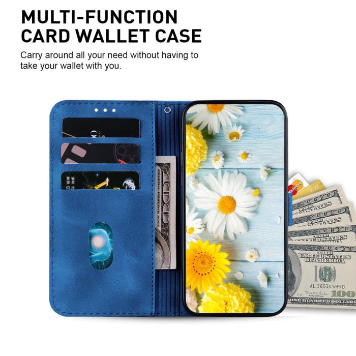 Bild 3, Xiaomi 14 Fodral Blommigt Tryck Mörk Blå