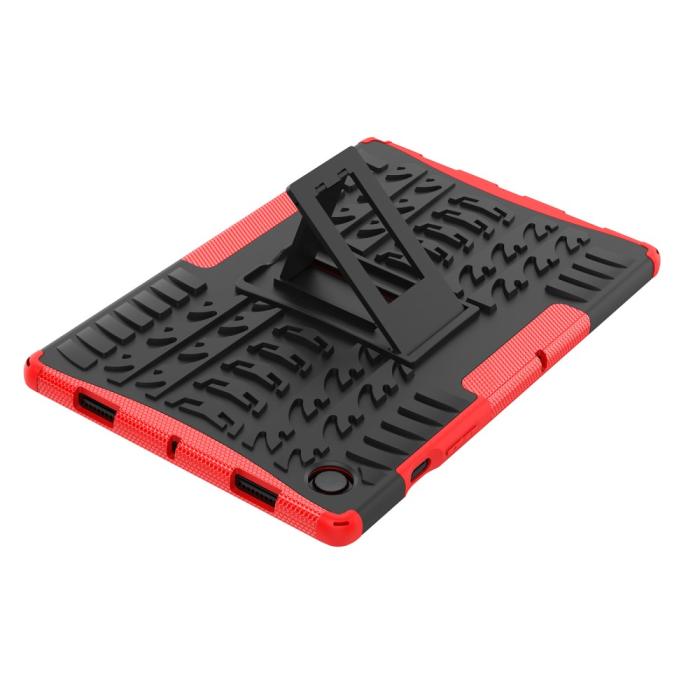 Bild 6, Samsung Galaxy Tab A8 10.5 (2021) Skal Rugged Kickstand Armor Röd