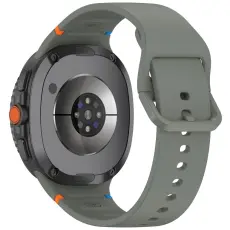 Galaxy Watch 8 46/44/40 mm Klockarmband Silkon Milit&auml;r Gr&ouml;n