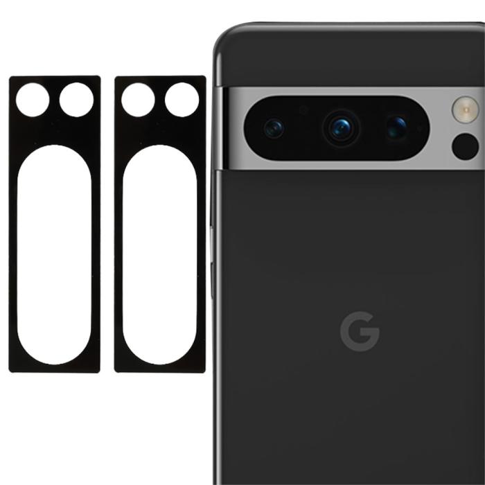 Bild 1, Google Pixel 8 Pro 2-PACK Linsskydd Härdat Glas Svart