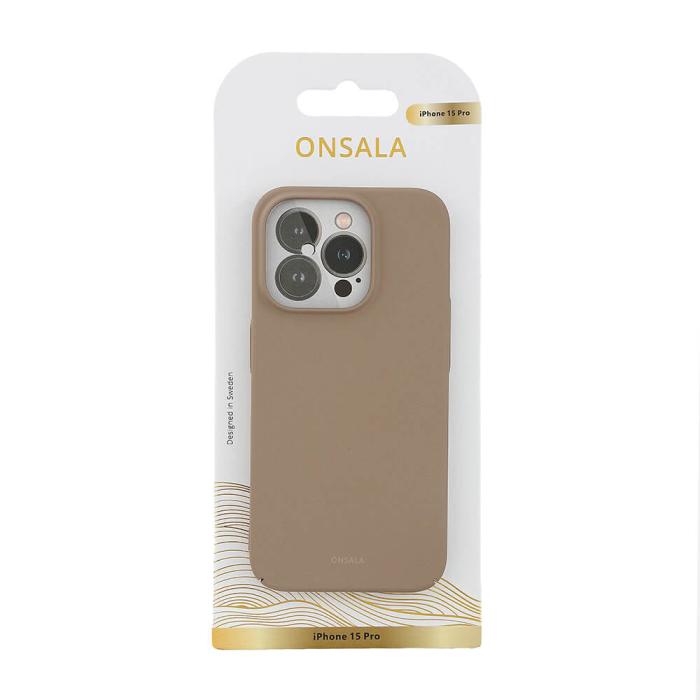Bild 2, ONSALA iPhone 15 Pro Skal Ultraslim Sand Burst Beige