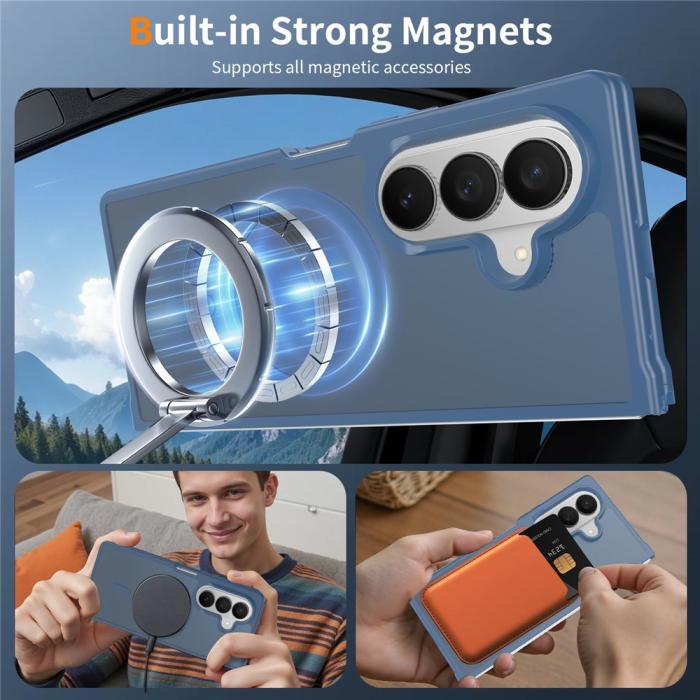 Bild 6, Samsung Galaxy Z Fold 8 Ultra Skal MagSafe TPU Blå