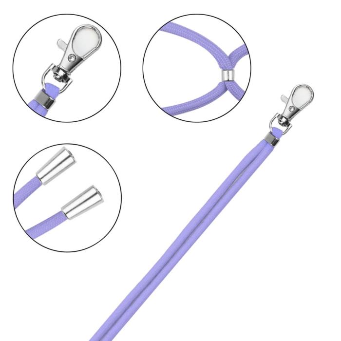 Bild 3, Mobilsnöre / Mobilhalsband / Mobilhållare Lila
