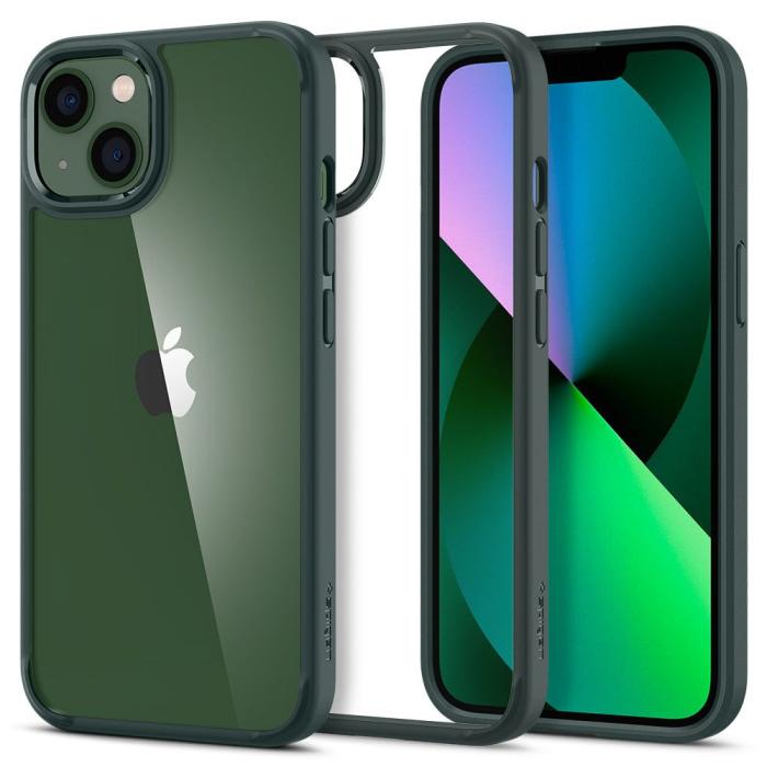 Bild 1, Spigen iPhone 13 Skal Ultra Hybrid Midnight Green