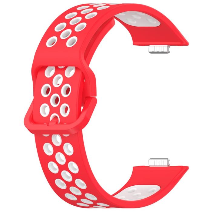Bild 2, Huawei Watch Fit 3 Sportarmband Dual-Color Röd/Vit
