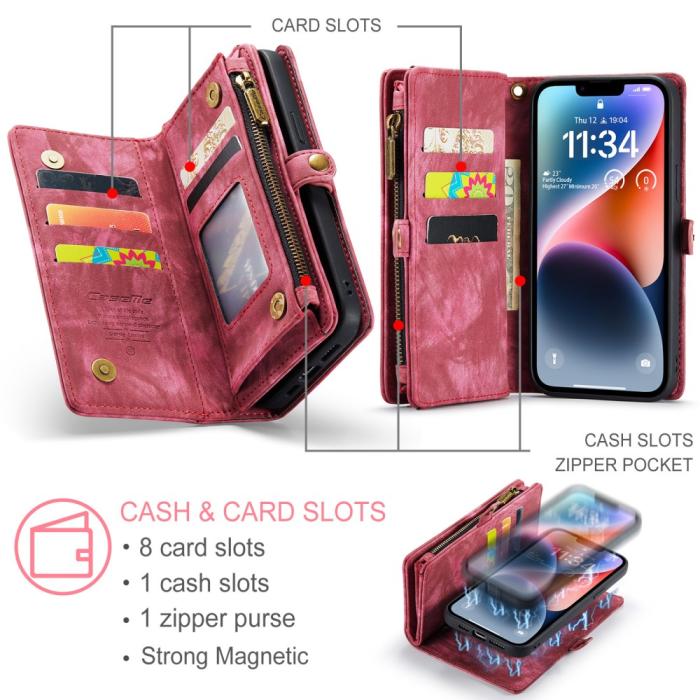 Bild 6, CASEME iPhone 15 Plus Fodral/Skal Magnet 2in1 Multifunktionell