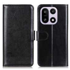 OnePlus 15 Fodral Crazy Horse L&auml;der Svart